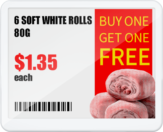 Электронный  ценник 4,2-дюйма